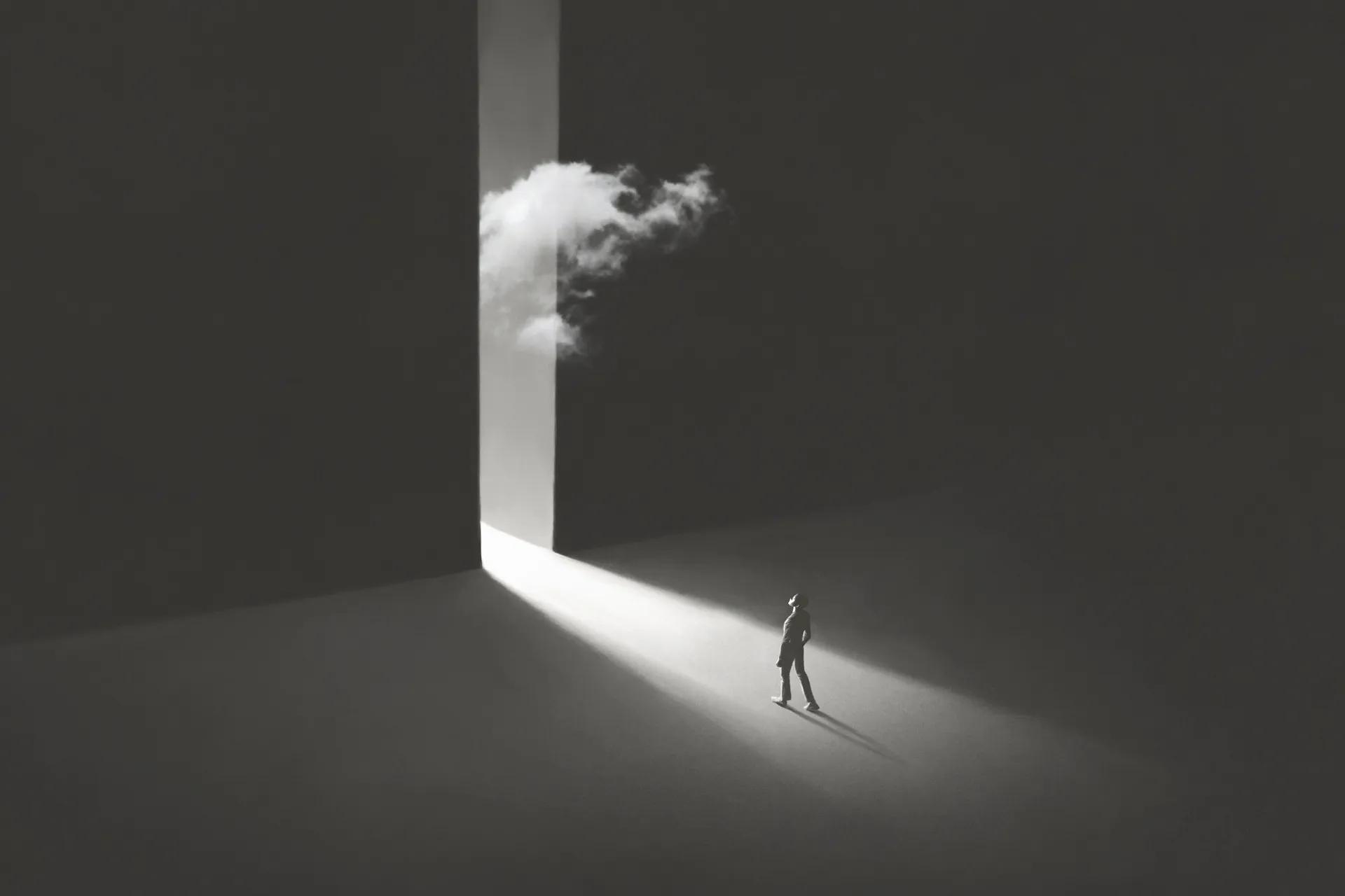 Composizione astratta — il movimento del pensiero